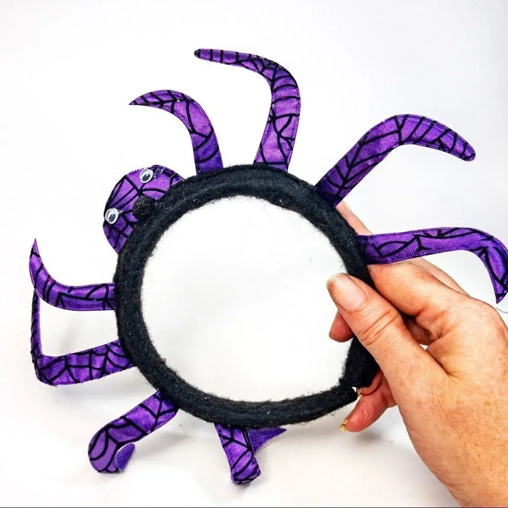 Girl’s Costume Spider Accessories Bundle Headband, Eye Mask, Earrings